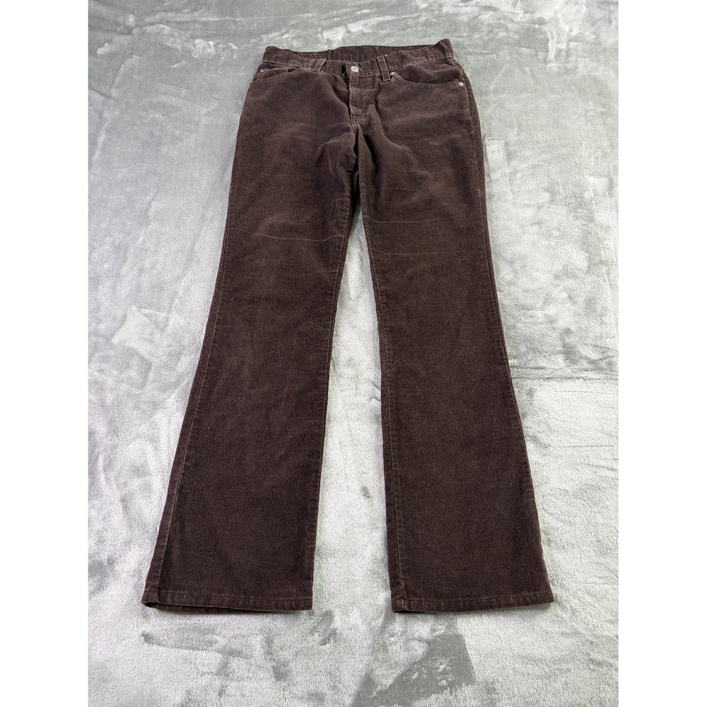 Levi's Pants 517 Bootcut Slim Fit Womens Size 9 Brown Corduroy Flare 30x31